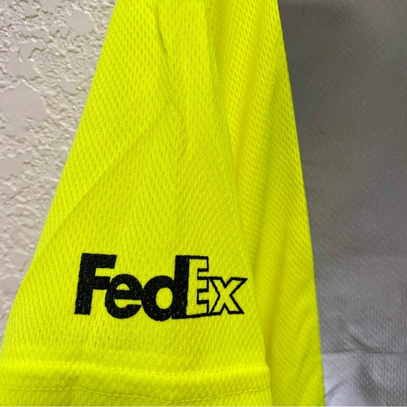 FedEx Occunomix Hi-Viz Workwear Shirt size XL Type R Class 2 LUX-SSETP2B S/S Tee - Picture 3 of 9